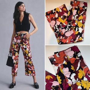 Maeve for Anthropologie The Colette Cropped Wide Leg Pants
